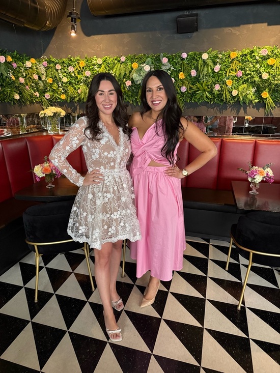 Bronx and Banco Dresses & Skirts - Bronx and Banco Blush Pink Lace Floral Long-Sleeve Dress